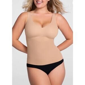 Honeylove LiftWear Plus 2X Tank Large Nude Sand no Pads